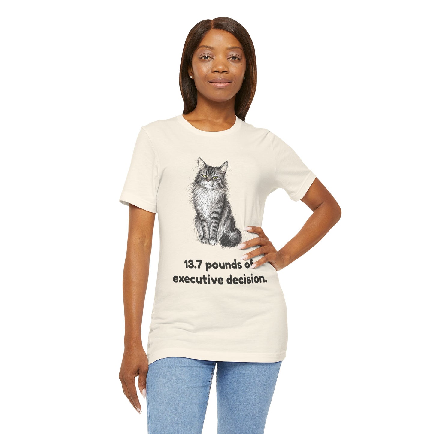 13.7 Pounds of Executive Decision — Funny Maine Coon T-Shirt