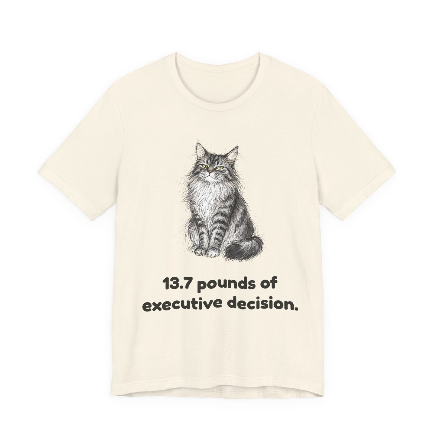 13.7 Pounds of Executive Decision — Funny Maine Coon T-Shirt