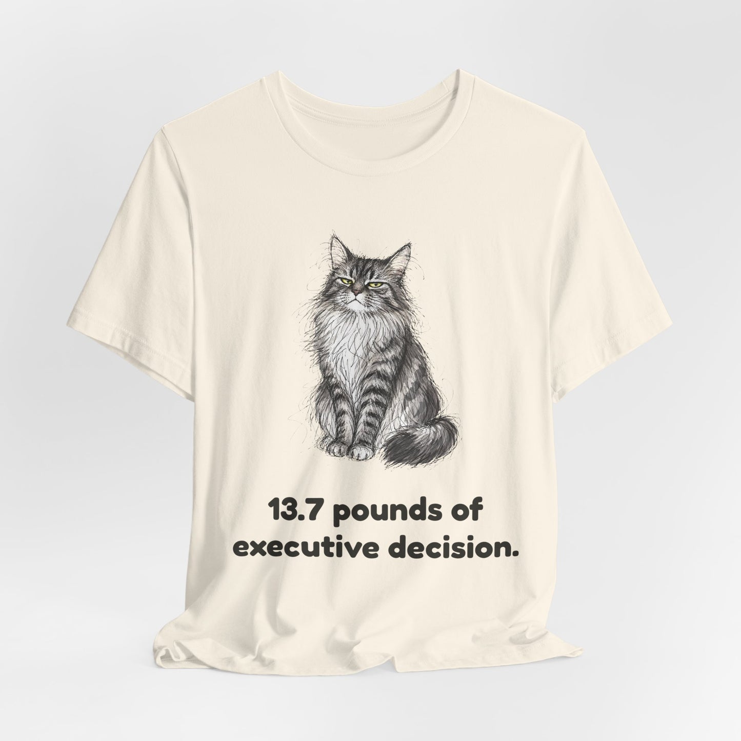 13.7 Pounds of Executive Decision — Funny Maine Coon T-Shirt