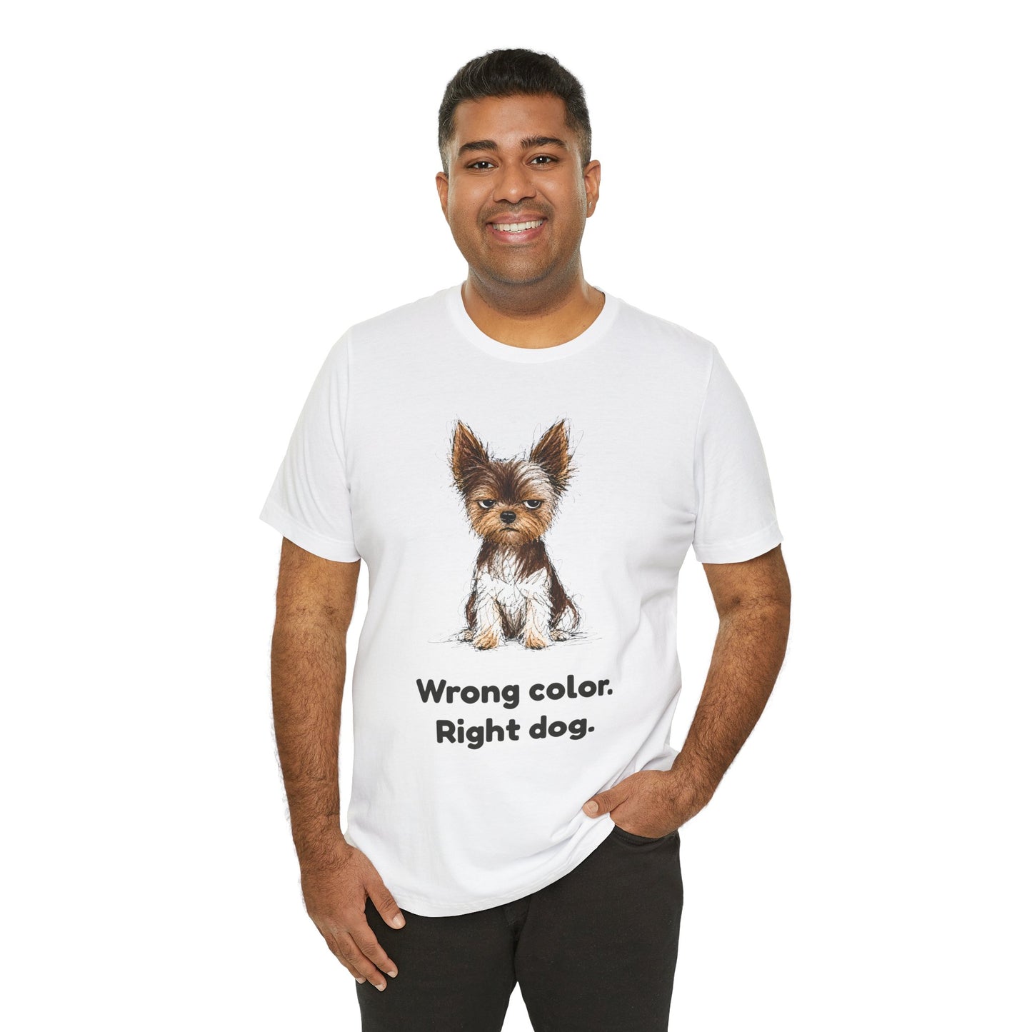 Wrong Color Right Dog — Funny Parti Yorkie T-Shirt