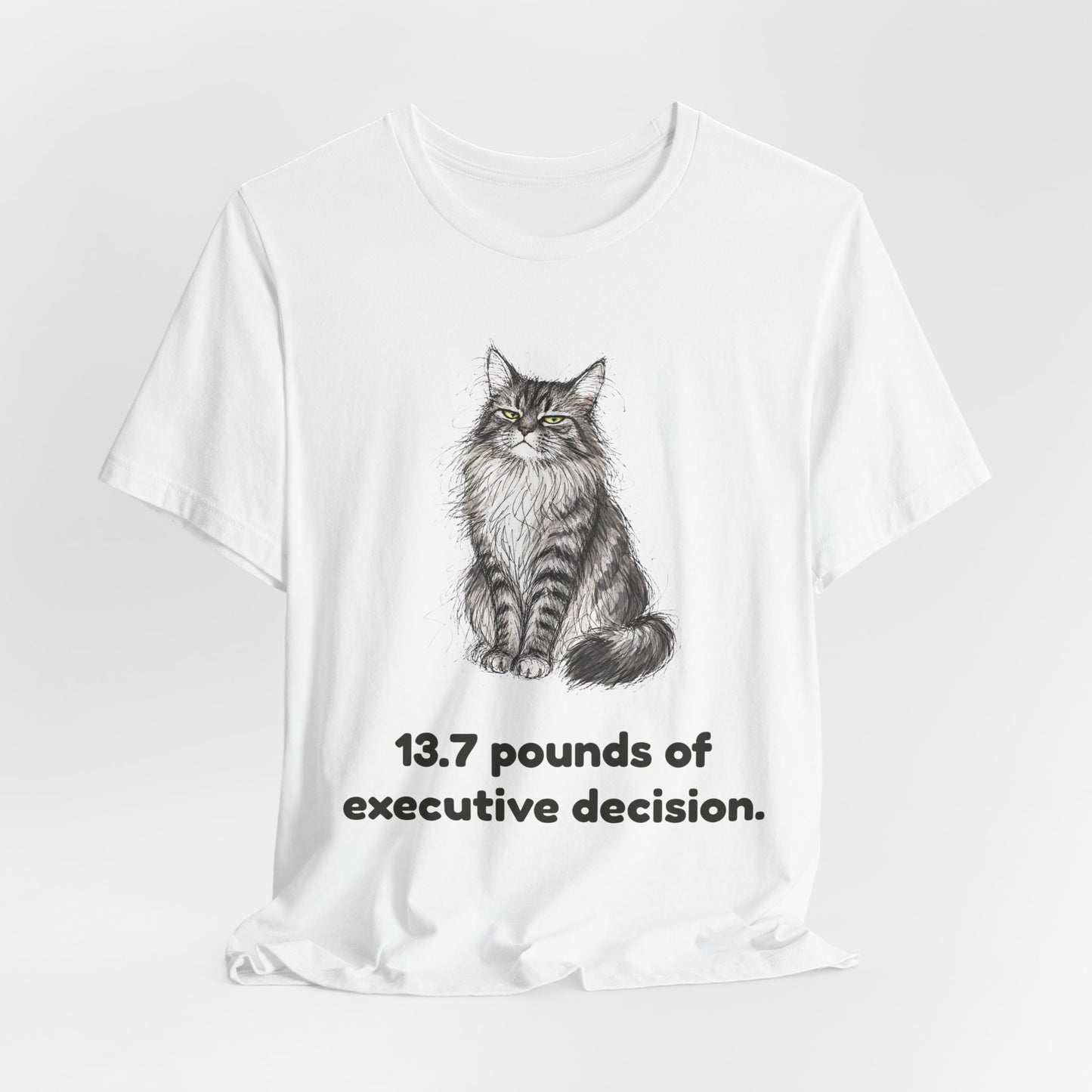 13.7 Pounds of Executive Decision — Funny Maine Coon T-Shirt