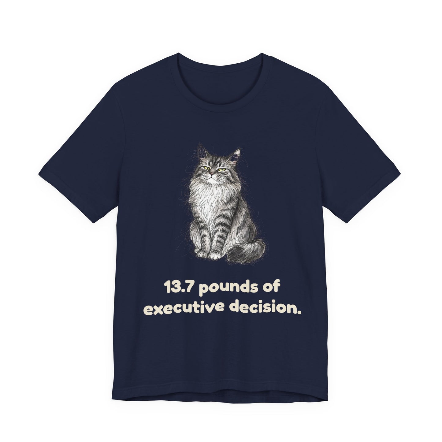 13.7 Pounds of Executive Decision — Funny Maine Coon T-Shirt