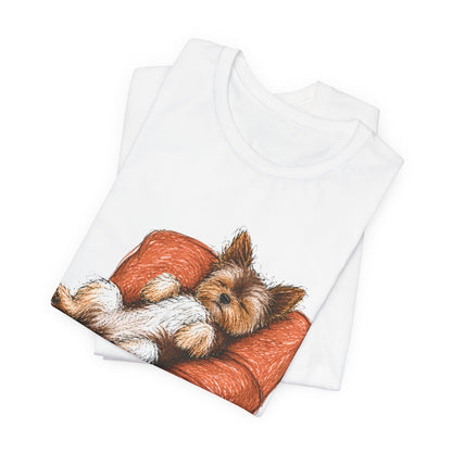 Bred to Work Retired to the Couch — Funny Yorkshire Terrier T-Shirt