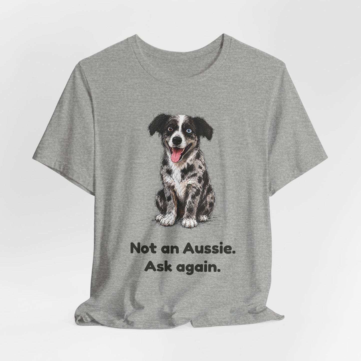 Not an Aussie. Ask Again. — Funny Bernedoodle T-Shirt