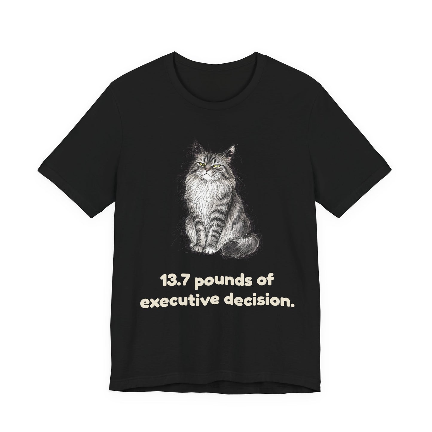 13.7 Pounds of Executive Decision — Funny Maine Coon T-Shirt