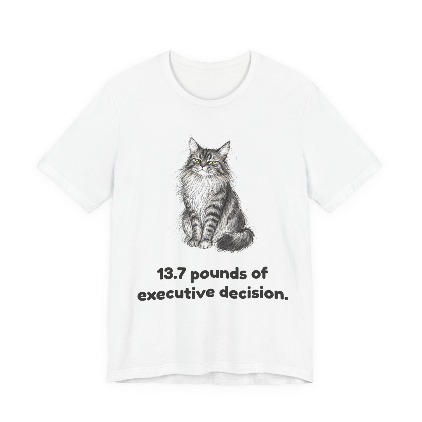 13.7 Pounds of Executive Decision — Funny Maine Coon T-Shirt