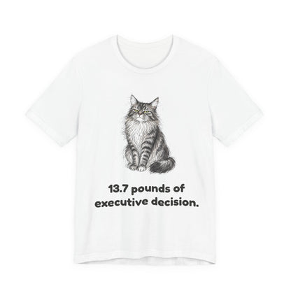13.7 Pounds of Executive Decision — Funny Maine Coon T-Shirt